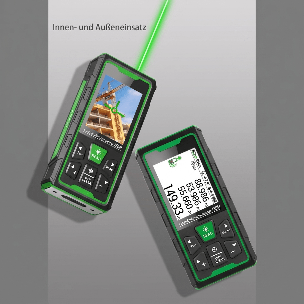 T1 Professional™ Laser - Entfernungsmesser 150 m – Grünlicht, IP68 & Kamera - Luminis