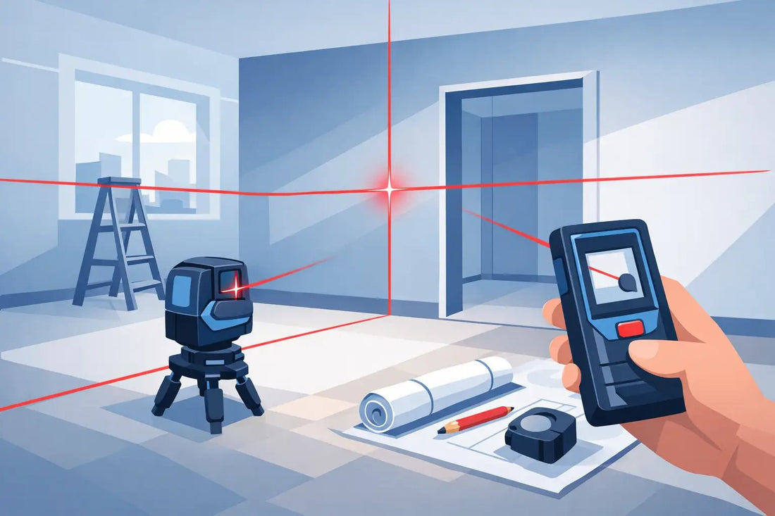 Laser Messwerkzeug für den Innenausbau - Luminis