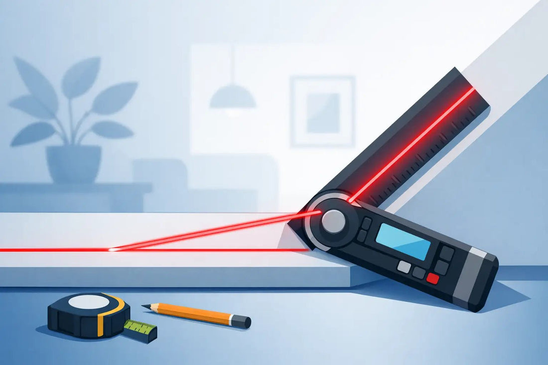 Laser Winkelmesser Anleitung für zuhause - Luminis