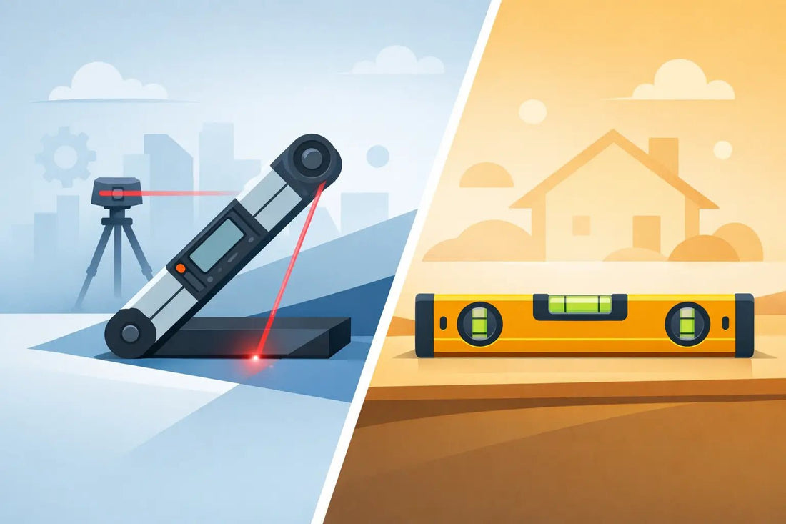 Laser-Winkelmesser oder Wasserwaage? - Luminis