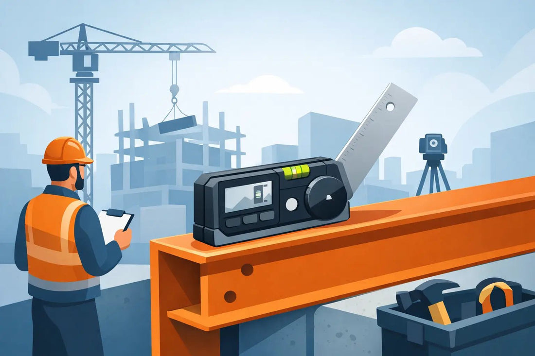 Magnetischer Winkelmesser Baustelle richtig nutzen - Luminis