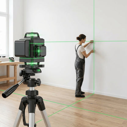T2 Professional™ 4D Kreuzlinien-Laser – 16 Linien, 360° Grünlaser mit APP-Steuerung