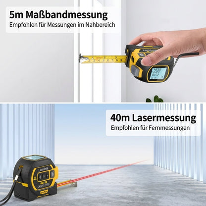 LaserMeasure™ – 3 - in - 1 Laser - Maßband mit Kreuzlinienlaser - Luminis