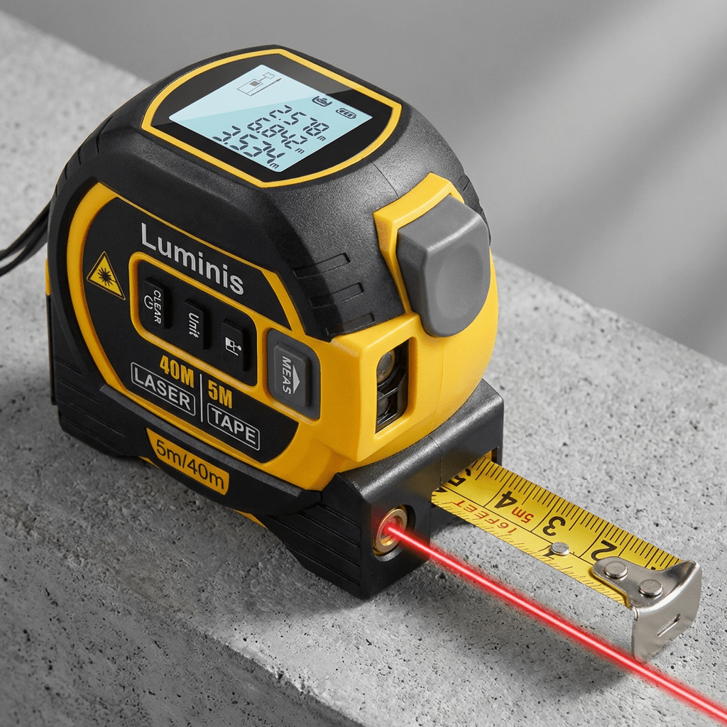 LaserMeasure™ – 3 - in - 1 Laser - Maßband mit Kreuzlinienlaser - Luminis