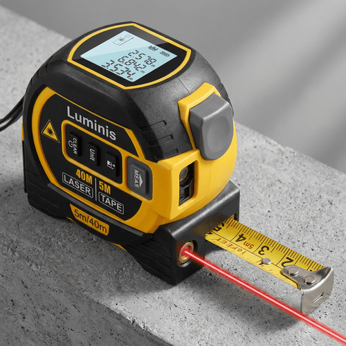 LaserMeasure™ – 3 - in - 1 Laser - Maßband mit Kreuzlinienlaser - Luminis