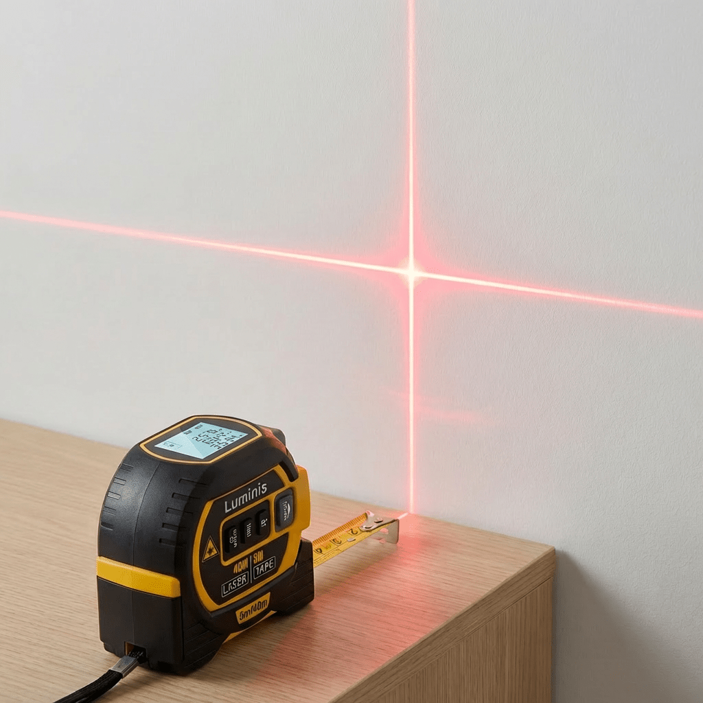 LaserMeasure™ – 3 - in - 1 Laser - Maßband mit Kreuzlinienlaser - Luminis