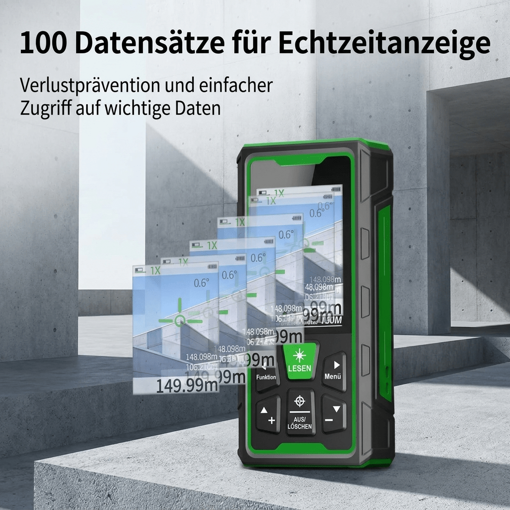 T1 Professional™ Laser - Entfernungsmesser 150 m – Grünlicht, IP68 & Kamera - Luminis