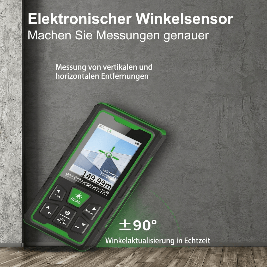 T1 Professional™ Laser - Entfernungsmesser 150 m – Grünlicht, IP68 & Kamera - Luminis