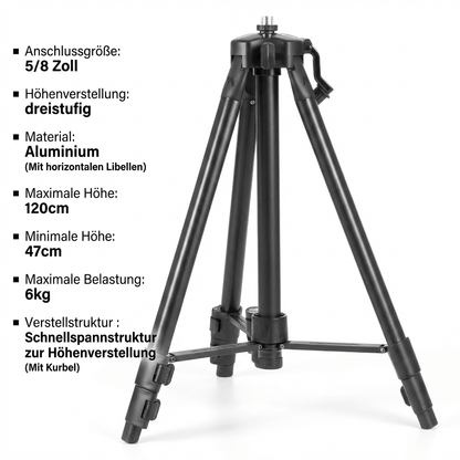 T2 Professional™ 4D Kreuzlinien - Laser – 16 Linien, 360° Grünlaser mit APP - Steuerung - Luminis