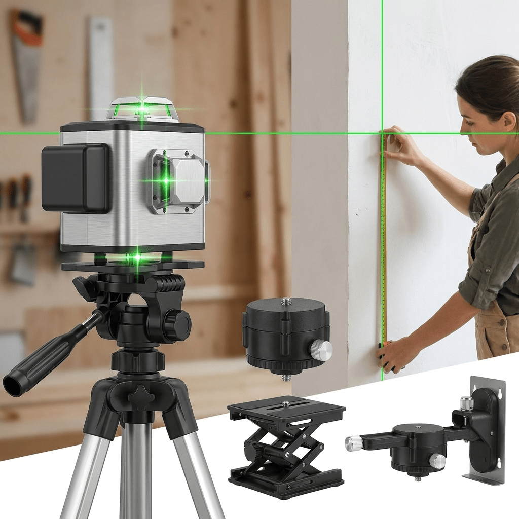 T2 Professional™ 4D Kreuzlinien - Laser – 16 Linien, 360° Grünlaser mit APP - Steuerung - Luminis